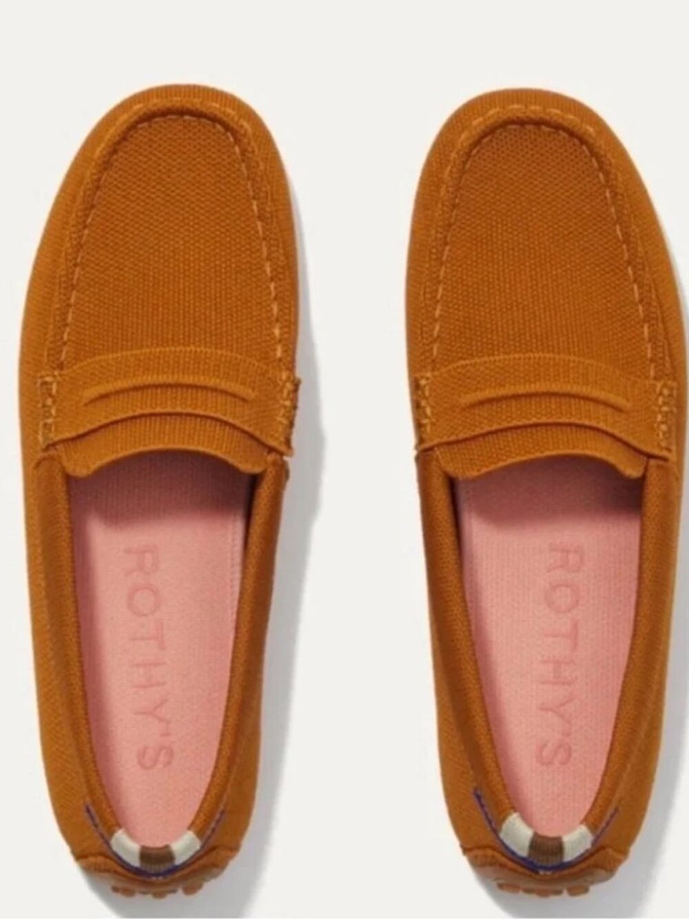 Rothy's Daily Driver Loafers Shoes SZ 10 Amber
